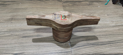 Teak Wood Idiyappam Maker | Sev Sancha Kitchen Press with Aluminum Clad Interior and Brass Bottom Sheet