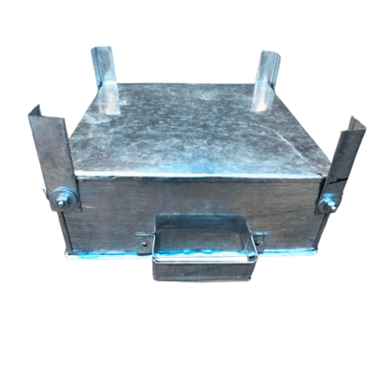 Handmade Galvanized Iron Omam Kundam / Havan Kund – 12x12 Inch with Detachable Legs & Side Handles