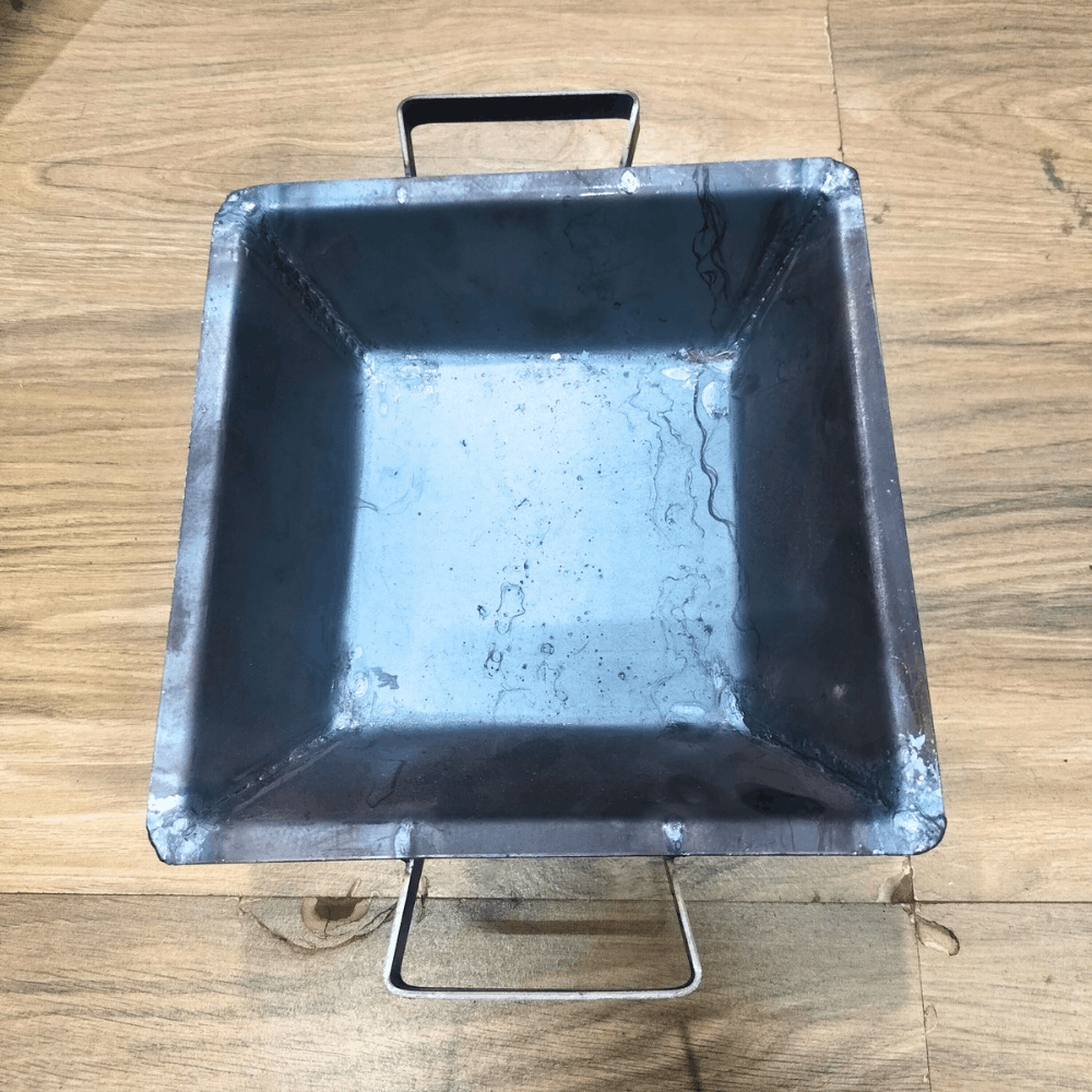 👉 Traditional Iron Omam Kundam 9×9 Inch – Small Size Havan Kund with 4-Leg Stand -  Ideal for Home Pooja, Homam & Rituals