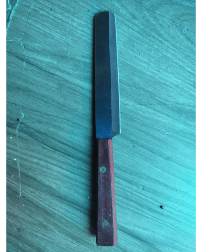 Traditional Kerala Kitchen Knife – Red Wooden Handle | Multipurpose Cutting Knife | 2-Piece Set
