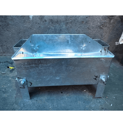 Handmade Galvanized Iron Omam Kundam / Havan Kund – 12x12 Inch with Detachable Legs & Side Handles
