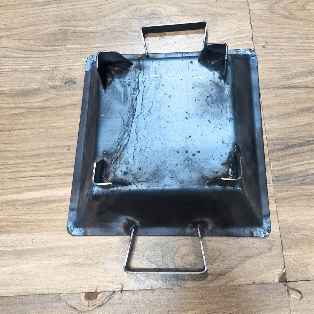 👉 Traditional Iron Omam Kundam 9×9 Inch – Small Size Havan Kund with 4-Leg Stand -  Ideal for Home Pooja, Homam & Rituals
