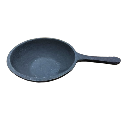 Heavy Cast Iron Sambrani Karandi / Frying Pan – 6 Inch | Traditional & Long-Lasting