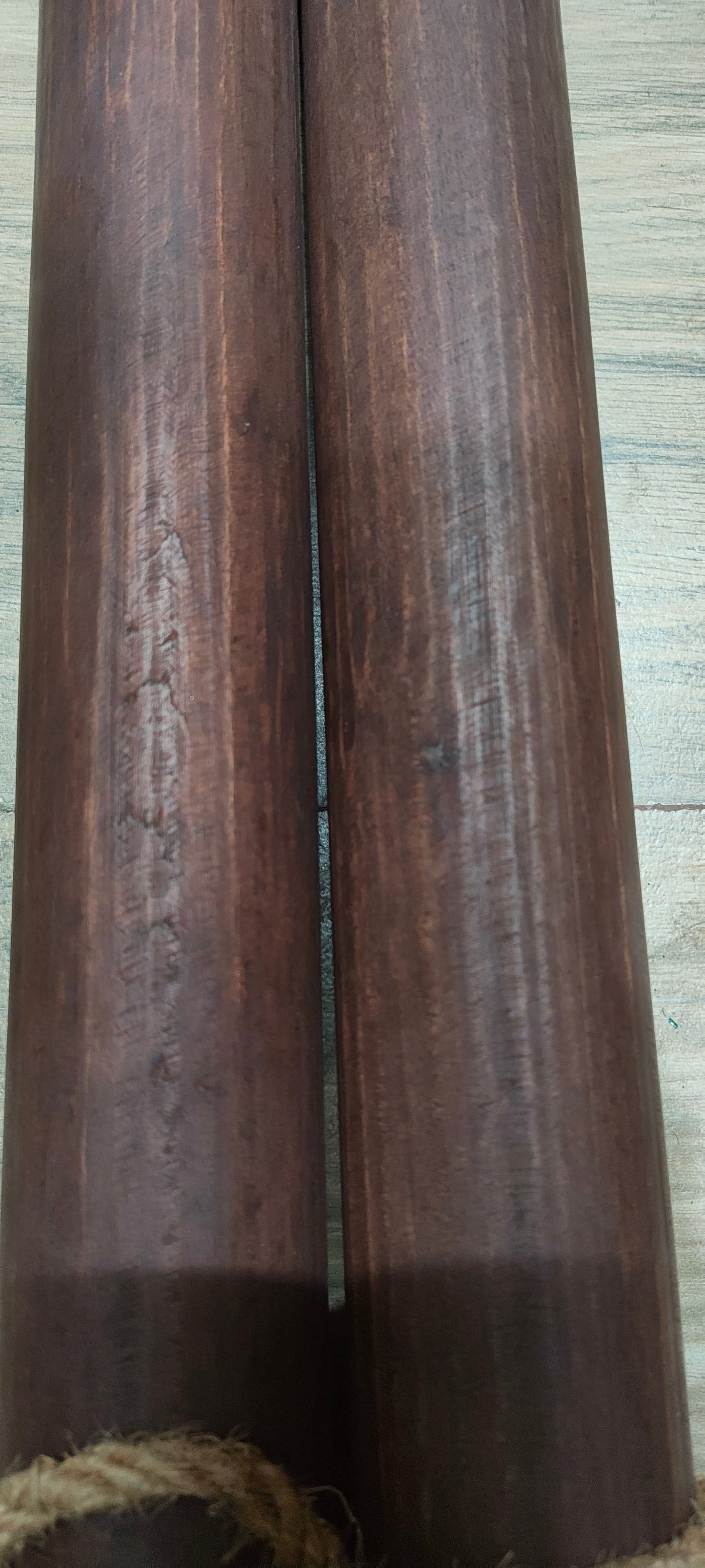 Sengarungali (Sengali) Ulakkai – Traditional Natural Wooden Pestle with Heavy Brass Rings | 3.5 Feet | Approx. 3.75 KG