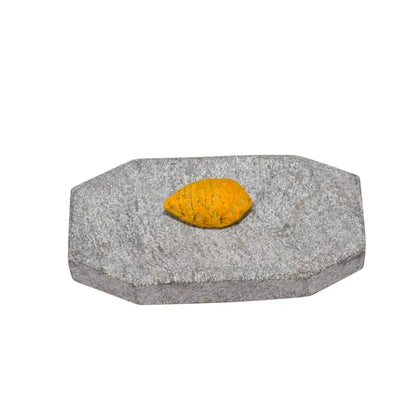 Sandalwood & Turmeric Rubbing Stone – 10x10x3 cm | Rectangular Grinding Stone for Chandan, Haldi & Pooja Rituals