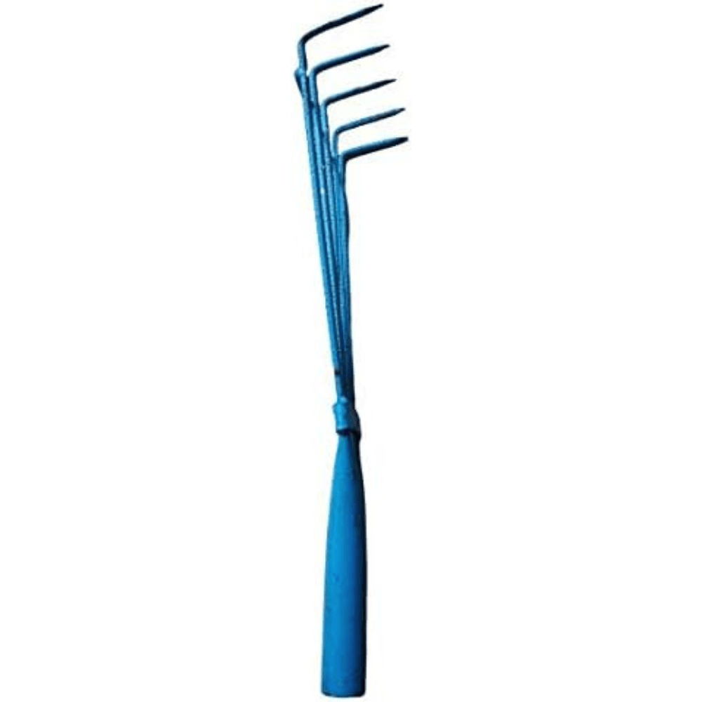 Heavy-Duty Iron Hand Cultivator for Gardening – Ideal for Weeding & Soil Loosening (Multi-Color)