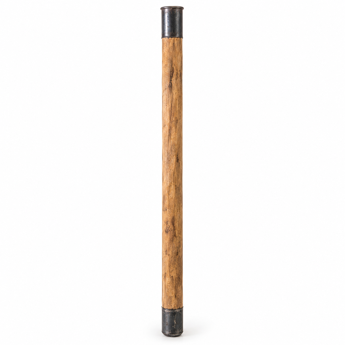 5 Feet Karuvelam Wood Ulakkai | Heavy Iron Ring Wooden Rice Stamper