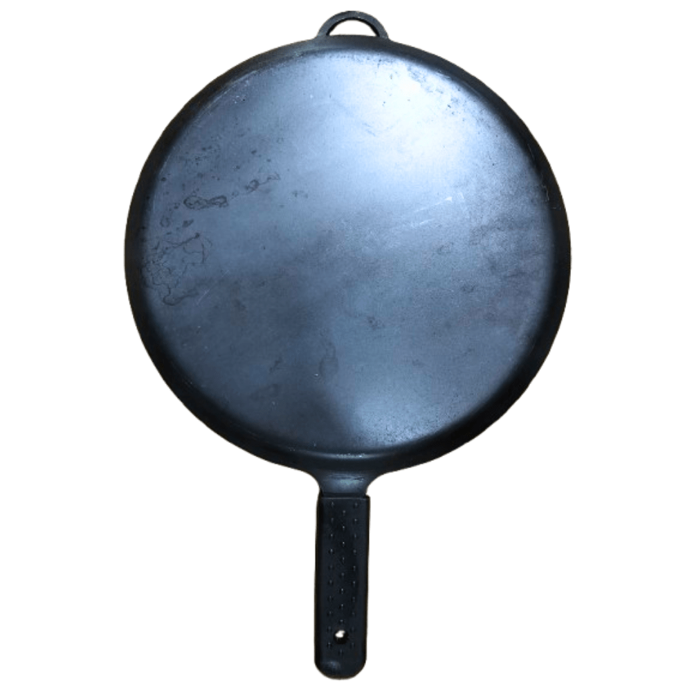 ⭐ Premium Pure Iron Flat Dosa Tawa with Border | Strong PVC Handle | Heavy 3–4mm Thickness | 12” Size | Handmade in India 🍳🔥