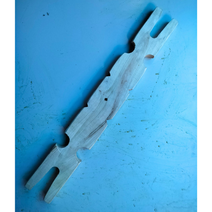 Traditional Teak Wood Crafle Stick – 45cm Long | Heavy Duty Wooden Stick for Saree Rolling / Cloth Folding (250g Approx.)