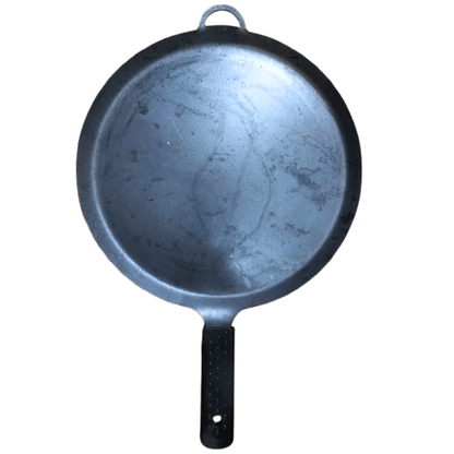 ⭐ Premium Pure Iron Flat Dosa Tawa with Border | Strong PVC Handle | Heavy 3–4mm Thickness | 12” Size | Handmade in India 🍳🔥