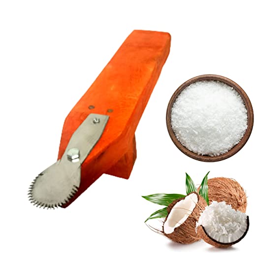 Coconut Scraper Manual Grater Handy Wooden Base Stool Type Old Model Food Processor for Kitchen