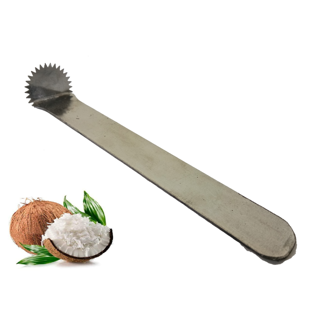 Stainless Steel Coconut Scraper / Coconut Grater / Thengai Thuruvi / Chirava Hand Tool / Nariyal Khuruchni (7 Inch, 50 g)