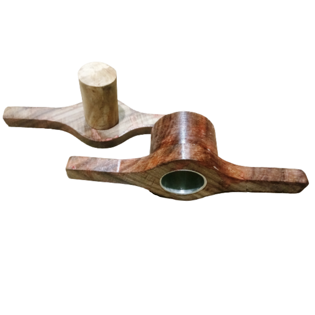 Idiyappam, Sev Sancha Maker, Wooden Kitchen Press with Aluminum Clad Interior and Brass Bottom Sheet