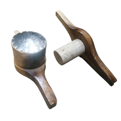 Traditional Wooden Kitchen Press, Idiyappam, Sev Sancha Maker with Stainless Steel Bottom Sheet