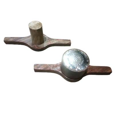Traditional Wooden Kitchen Press, Idiyappam, Sev Sancha Maker with Stainless Steel Bottom Sheet