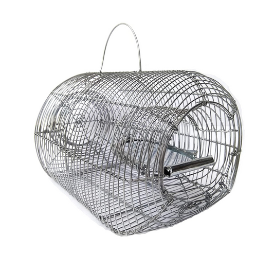 Galvanized Heavy Iron Wire Rat Trap Cage / Chuha Pinjra for Catching Rat / Mouse / Squirrels / Rodent / Chipmunk with Multiple Catching Mechanisms (No Kill)