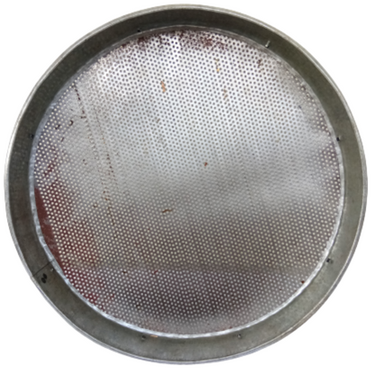 Seeds Cleaning Sieve - Handmade Galvanized Iron Strainer, (Diameter 12 in / 32 cm, Hole Diameter - 4 mm)