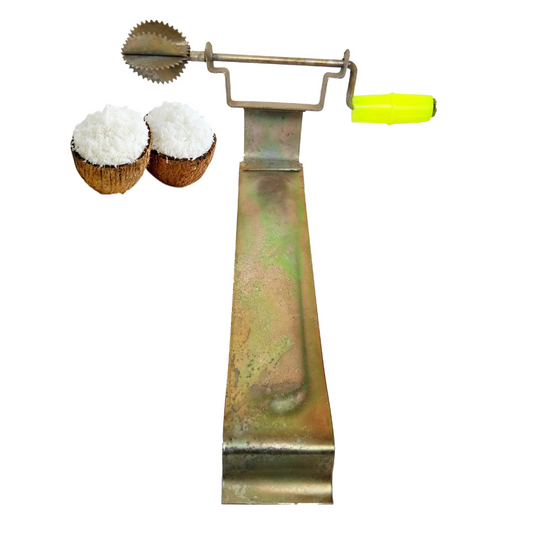 Galvanized Iron Rotating Model Coconut Scraper | Chirava Coconut Scraper | Thengai Thuruvi Light Weight for Kitchen