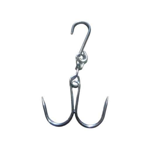 Stainless Steel - Meat Hook, Meat Hanging Hook, Mutton | Chicken | Multi Use Hook for Non-Veg Shops / Butchers Shop, and Home