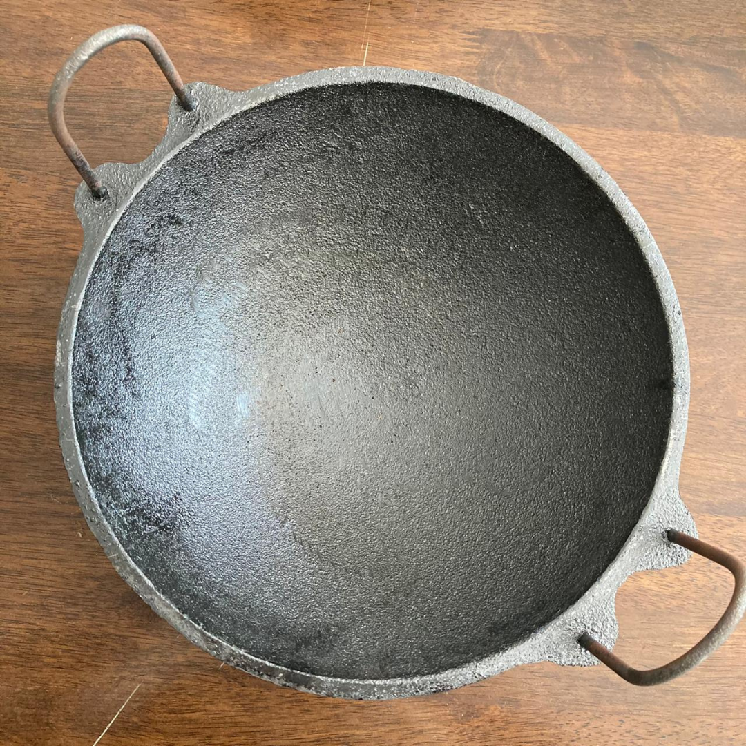 Traditional Cast Iron Kadai for Cooking (8 to 12 Inches) – Santhi
