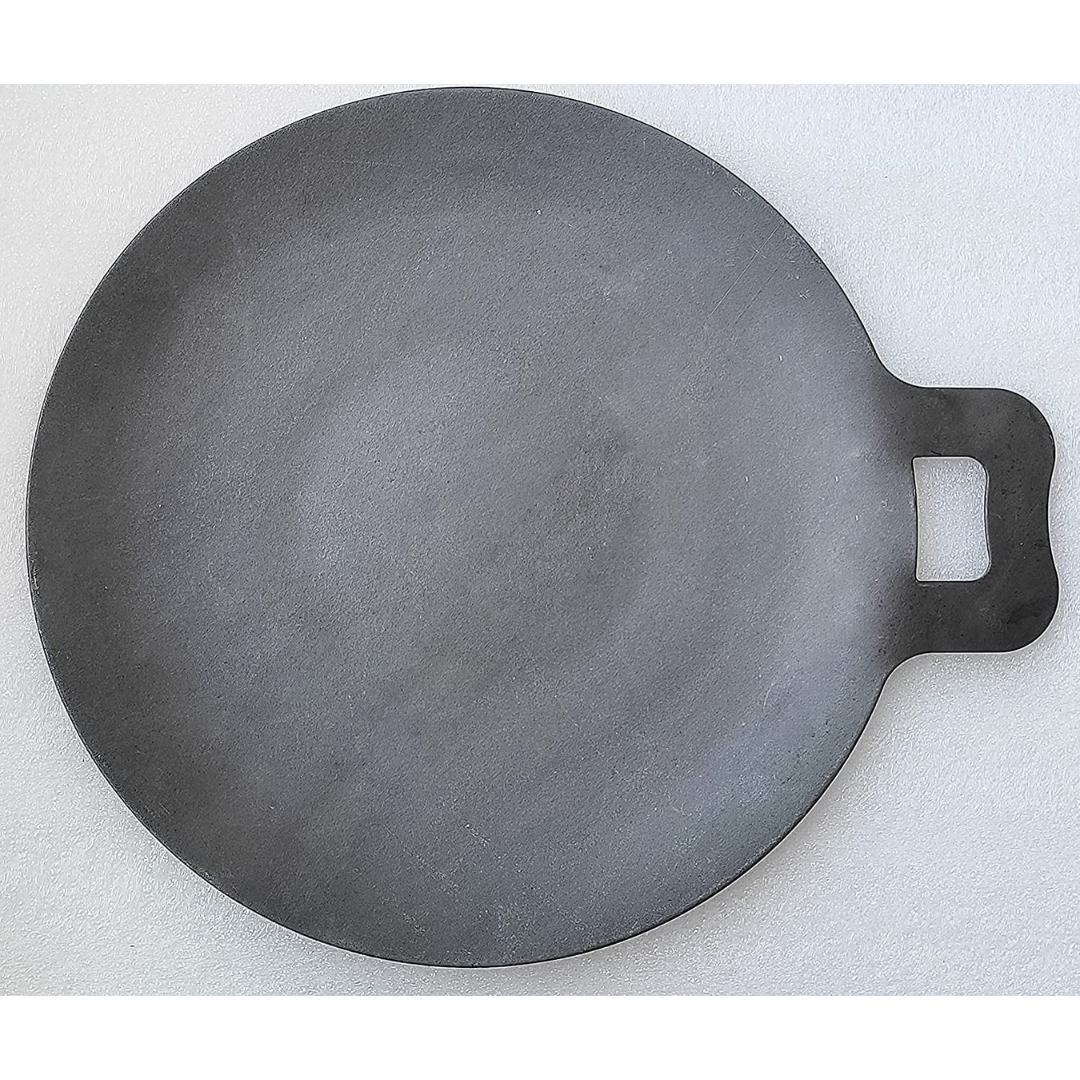 Traditional Concave Shaped Iron Dosa & Roti Tawa (12 Inch, 2.3 Kg)