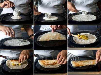 Induction & Gas Compatible - Round Shaped Flat Base Iron Dosa & Roti Tawa (11 Inch, 1.3 Kg)
